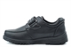 Little Dudes Boys Touch Fastening School Shoes With Soft Comfort Insole Black