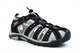 PDQ Womens Lightweight Sports Closed Toe Sandals With Toggle And Touch Fastening Black/Pink