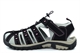PDQ Womens Lightweight Sports Closed Toe Sandals With Toggle And Touch Fastening Black/Pink