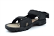 BXT Mens Milo Triple Touch Fastening Sandals Black