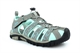 PDQ Womens Lightweight Closed Toe Sports Sandals With Toggle And Touch Fastening Grey/Mint
