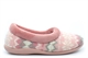 Sleepers Womens Janine Memory Foam Collar Knitted Slippers With Velour Lining Pink