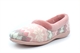 Sleepers Womens Janine Memory Foam Collar Knitted Slippers With Velour Lining Pink