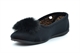 Sleepers Womens Julie Memory Foam Slip On Pom-Pom Slippers Black