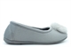 Sleepers Womens Julie Memory Foam Slip On Pom-Pom Slippers Grey