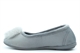Sleepers Womens Julie Memory Foam Slip On Pom-Pom Slippers Grey