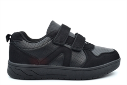 Dek Boys Cyclone Touch Fastening School Shoes/School Trainers Black