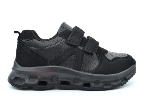 Dek Boys Hurricane Touch Fastening School Shoes/School Trainers Black