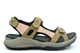 Mod Comfys Womens Touch Fastening Leather Nubuck Sports Sandals Taupe/Pink