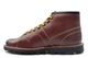 Grafters Mens/Womens Leather Classic Monkey Boots With Thermo Rubber Sole Wine