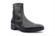 Scimitar Mens Foam Lined Zip Up Leather Ankle Boots Black