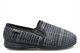 Sleepers Mens Joseph Memory Foam Washable Extra Wide Fit Slippers Grey