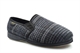 Sleepers Mens Joseph Memory Foam Washable Extra Wide Fit Slippers Grey