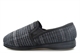 Sleepers Mens Joseph Memory Foam Washable Extra Wide Fit Slippers Grey
