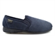 Sleepers Mens Phil Memory Foam Slip On Cord Slippers Navy Blue