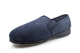 Sleepers Mens Phil Memory Foam Slip On Cord Slippers Navy Blue